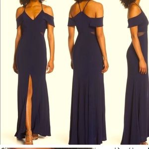 Navy Formal Dress size 12 like new!
